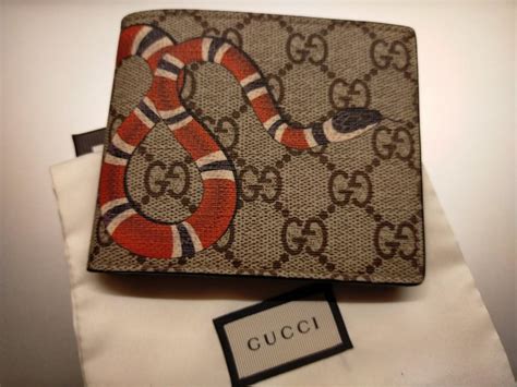 what type of snake is on gucci|gucci wallet snake original.